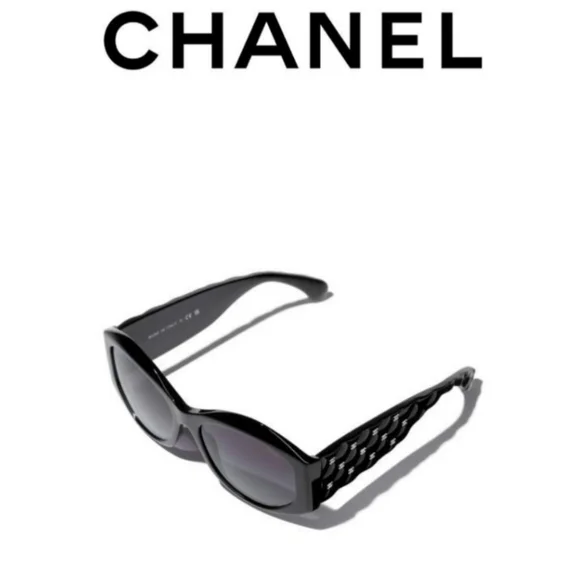 CHANEL Black Designer Sunglasses  Glasses : Grey.Ref. CH5486 C760/S6 56-… - Picture 14 of 16